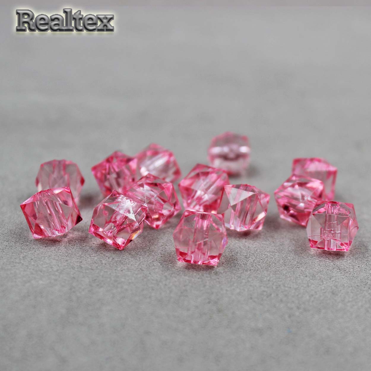 Бусины акриловые 3245 10мм (100гр) цв.02 розовый