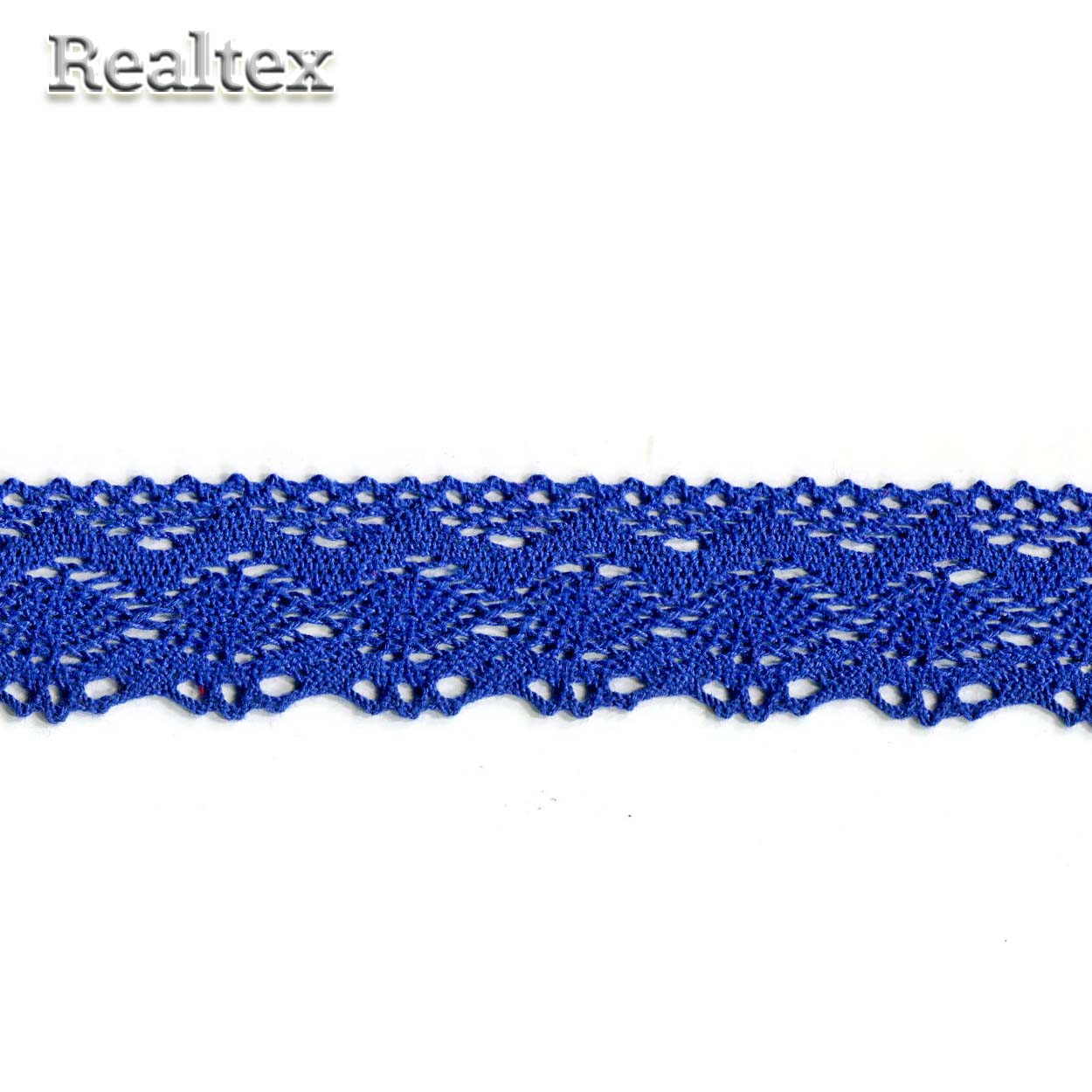 Кружево вязаное  38мм 38.01.054 цв.23 василек