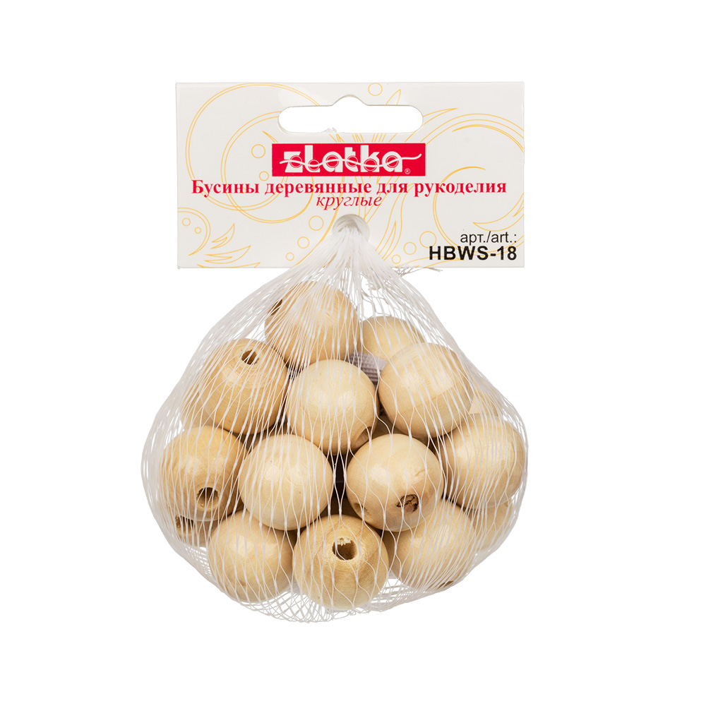 Бусины декоративные деревянные HBWS-18 