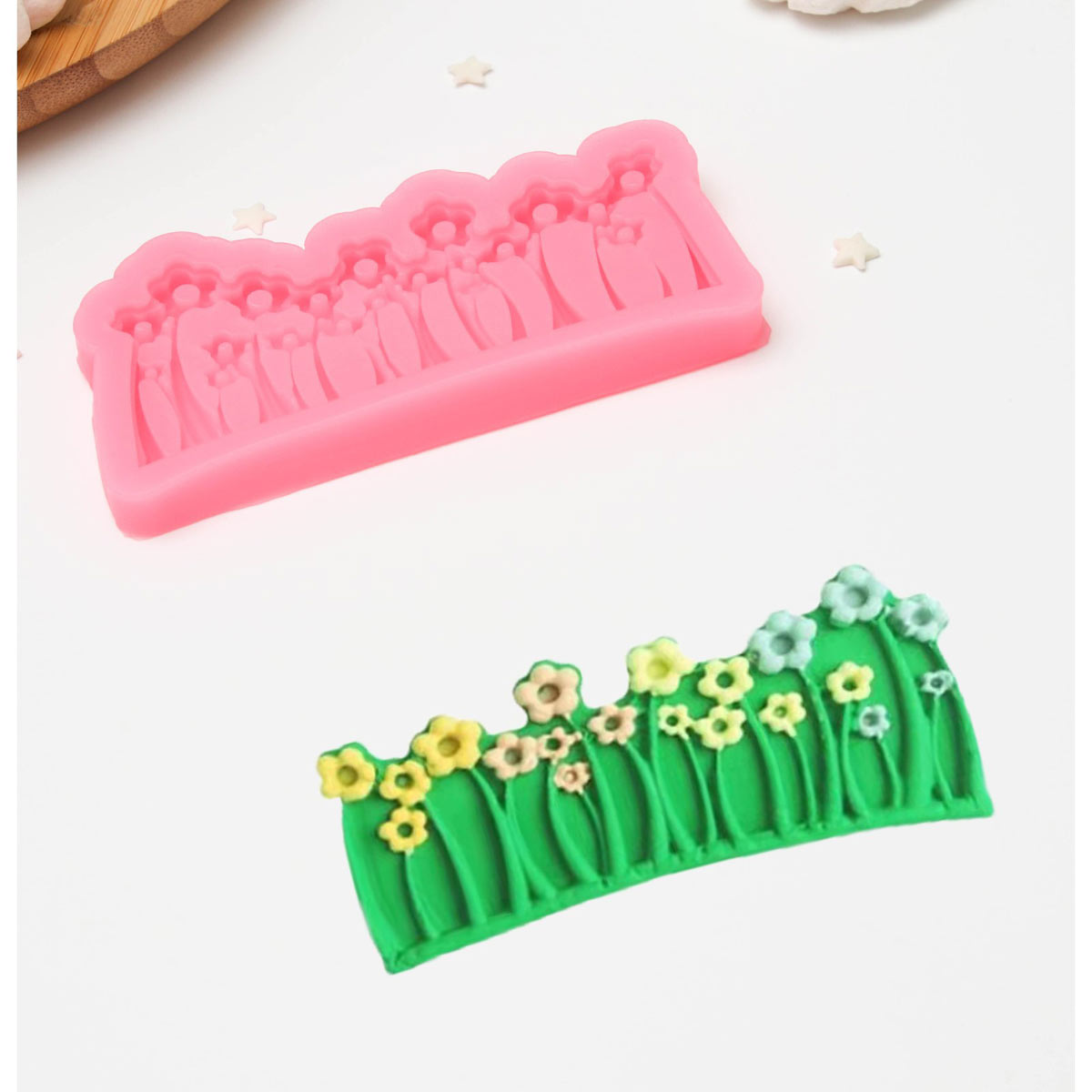 Молд для декора 6887492 "Цветочная поляна" 