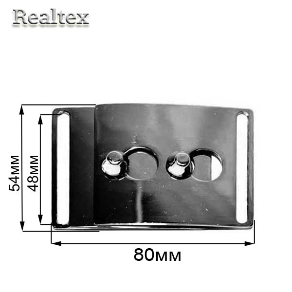 Пряжка металлическая CKB 10764 цв.черный никель