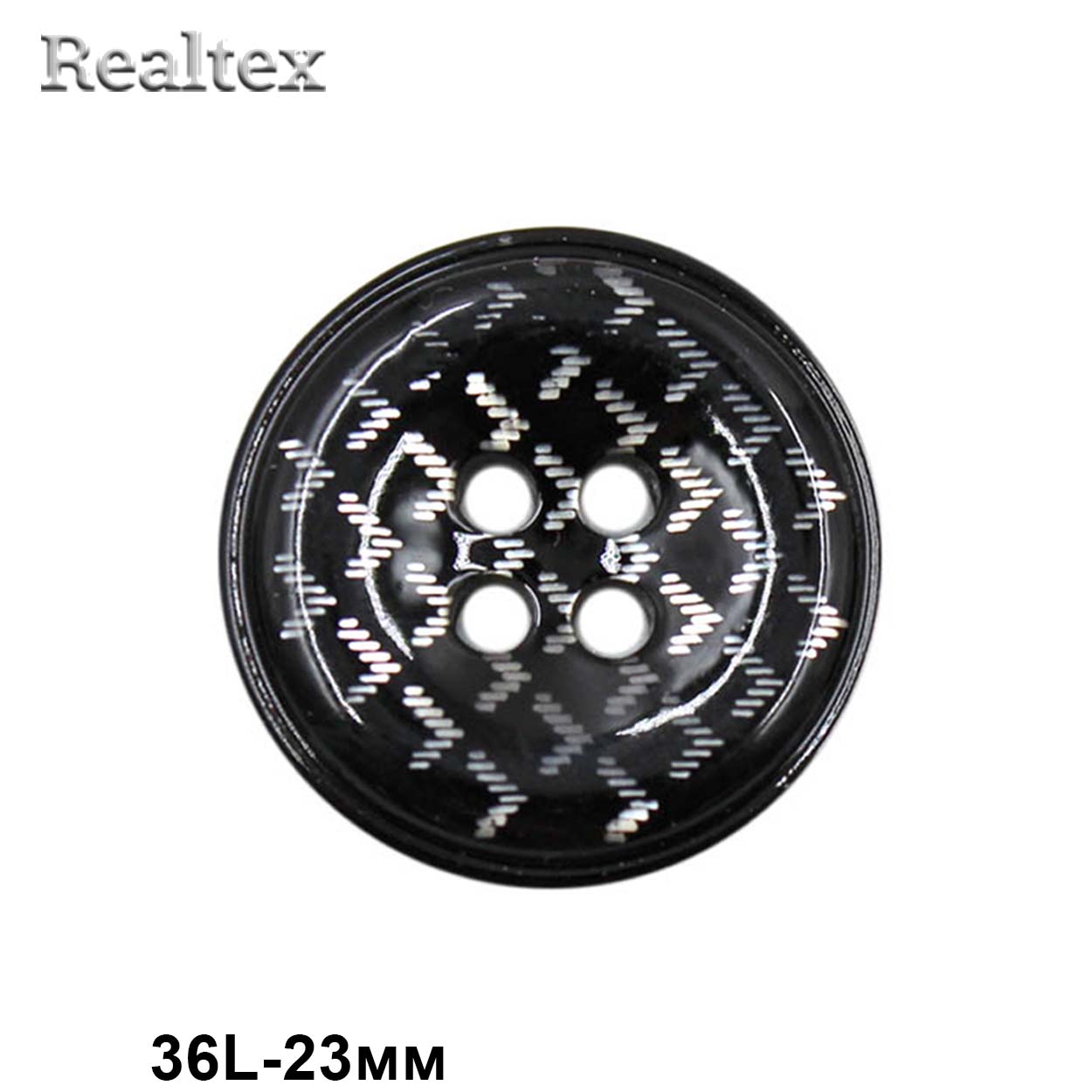 Пуговицы CN A076 36L (36шт) цв.Black