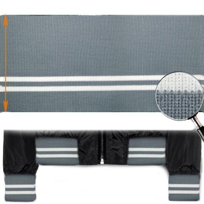 Подвяз ГД15044 13*125см цв.серый 179/белый