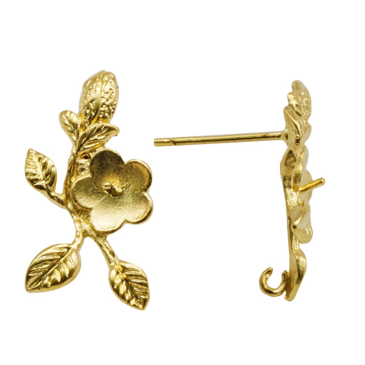 Основа для серег "Астра" 54-P4621 12мм цв.золото 