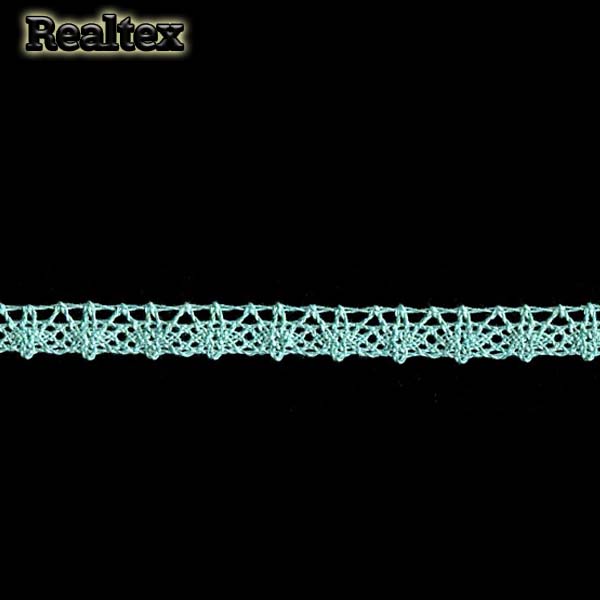 Кружево вязаное  12мм 12.01.057 цв.19 мята