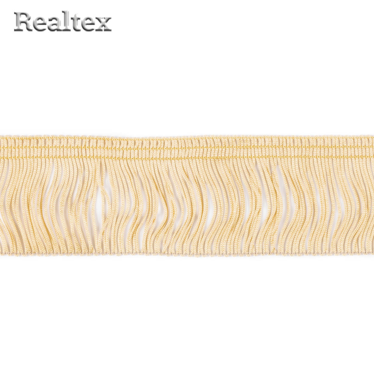 Бахрома 35мм A-06 "Gamma" (16м) цв.122 кремовый