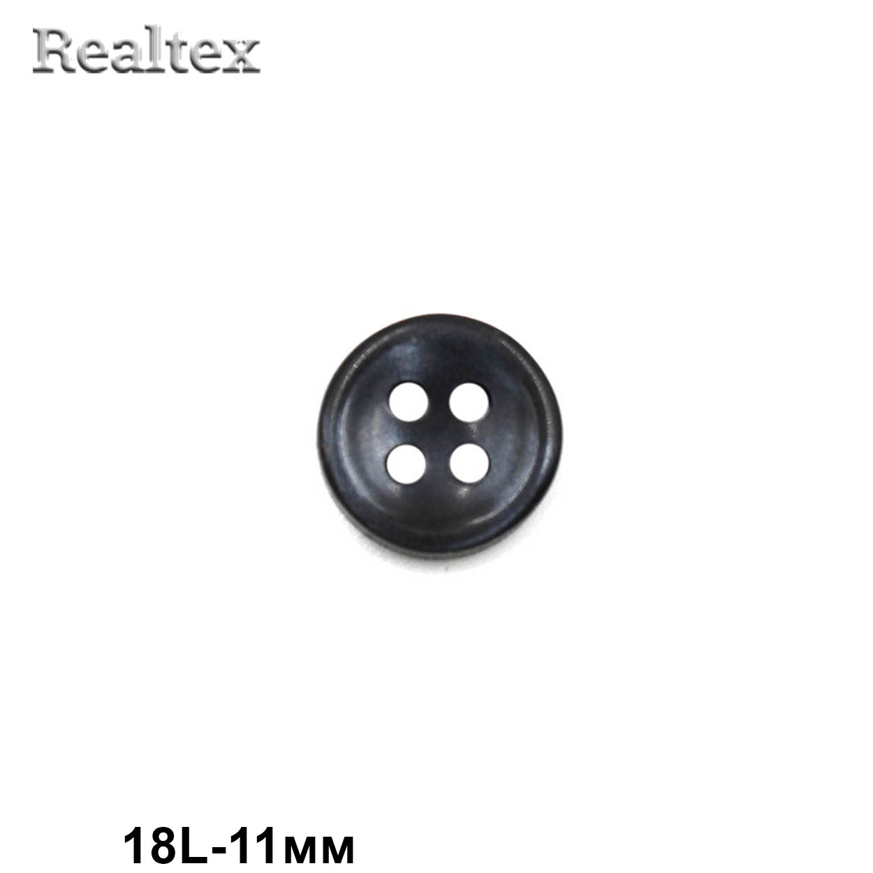 Пуговицы CB M-127 18L (144шт) цв.Black