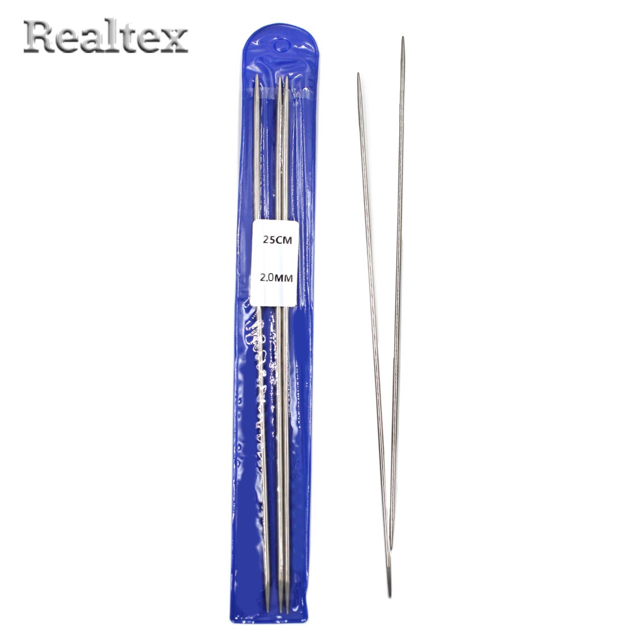 Спицы из 5-ти шт. металл Realtex №2,0 25см