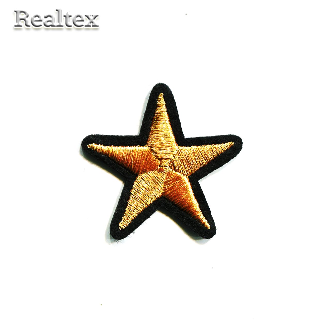  Термоаппликации Realtex S-3238 "Звезда" цв.золото