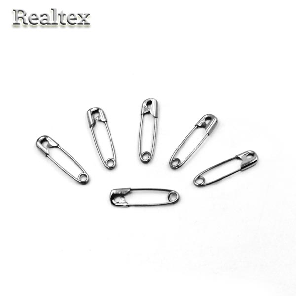 Булавки английские "Realtex" SUN №000 20мм цв.никель 