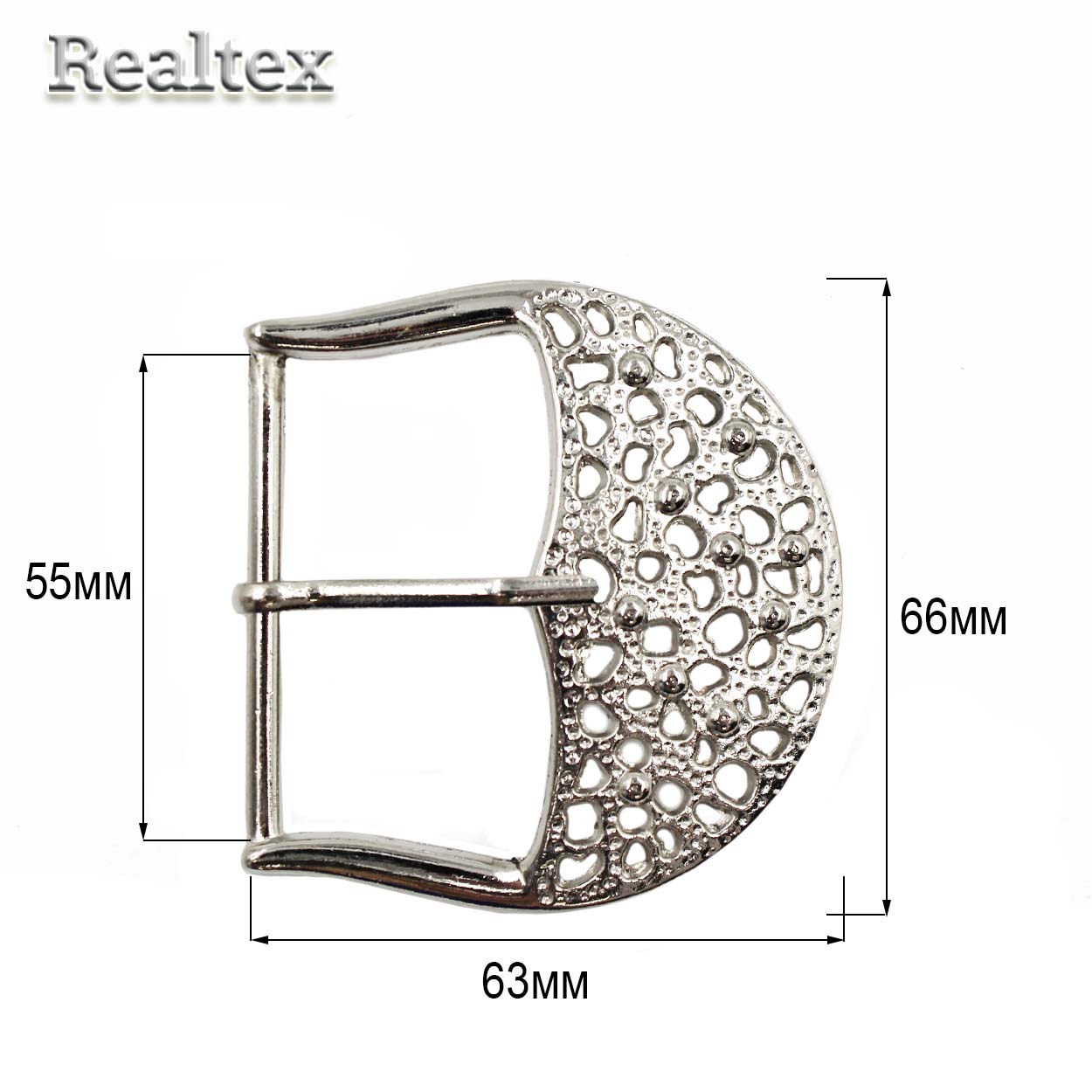 Пряжка металлическая П-47 цв.никель 