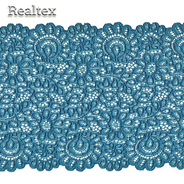 Кружево стрейч 205мм TBY YSTL00839 цв.07 зелёный