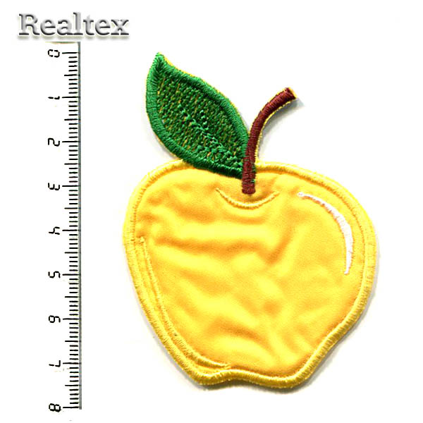 Термоаппликации детские 7017 "Яблоко" цв.желтый