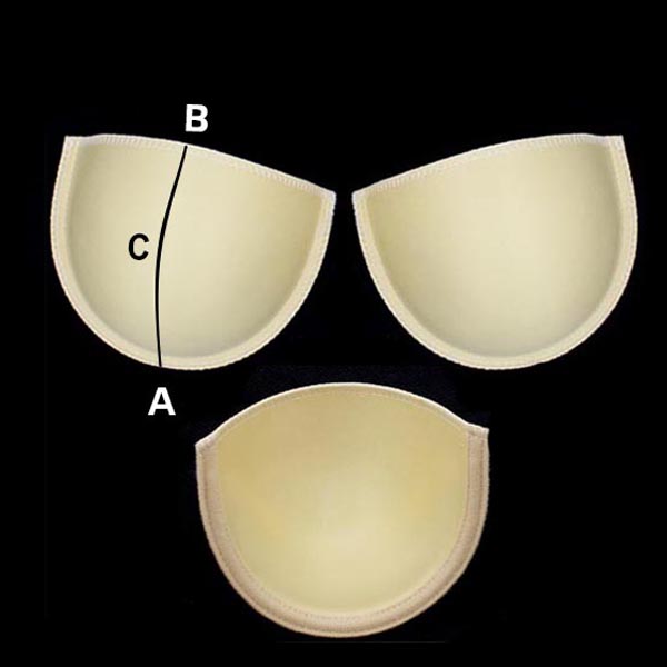Чашечки с косточкой Realtex R9-20 размер  №75 PUSH UP (4пары) цв.бежевый