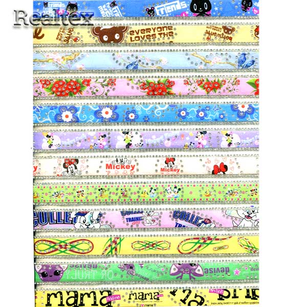 Термоаппликации-стразы детские №09 на листе 33*42см (12полос)