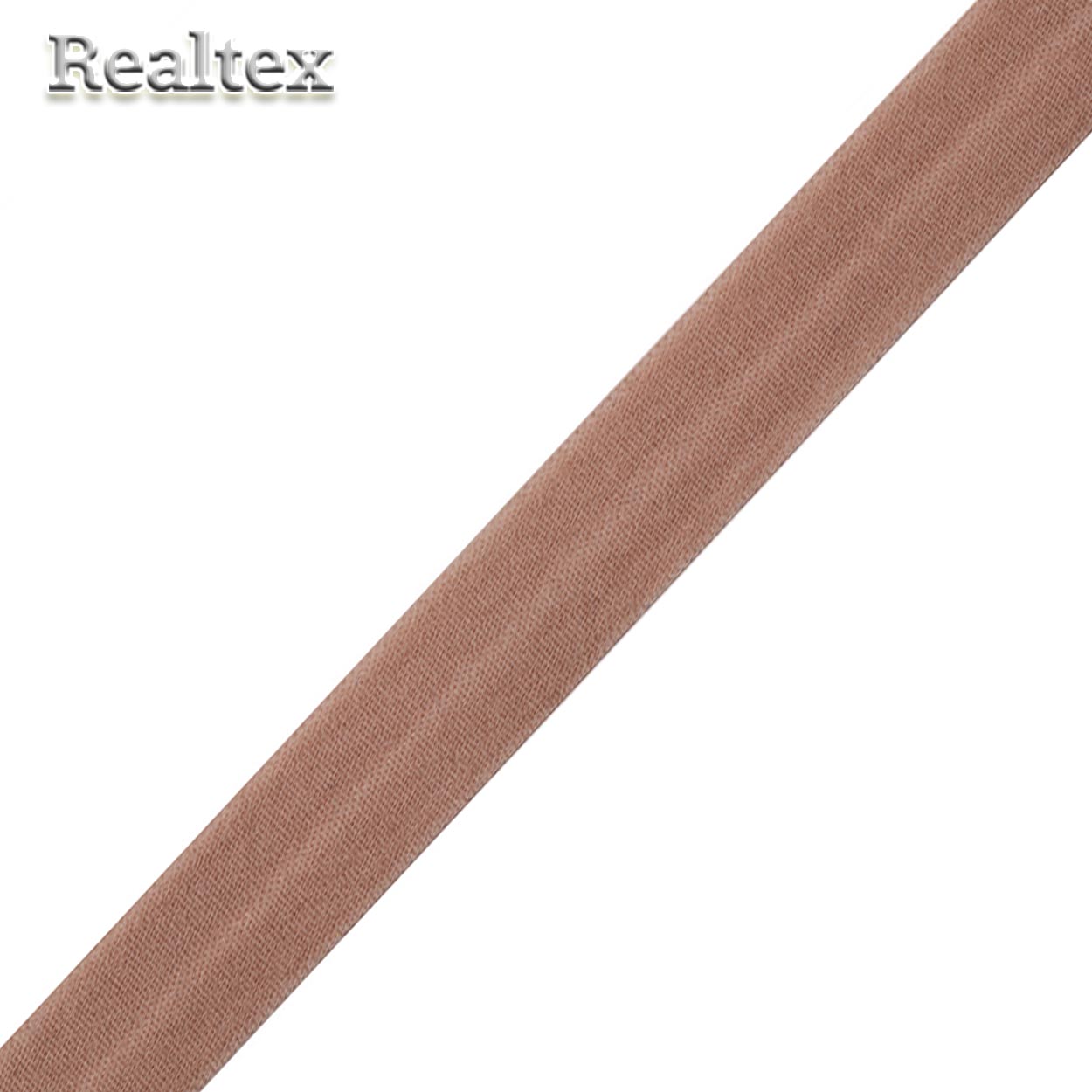 Косая бейка стрейч матовая 15мм (50м) цв.L885 кофейно-розовый