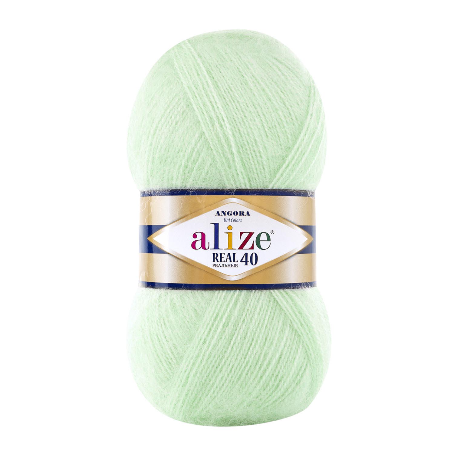 Пряжа "Angora Real 40" (0,5кг) цв.842 светлая мята