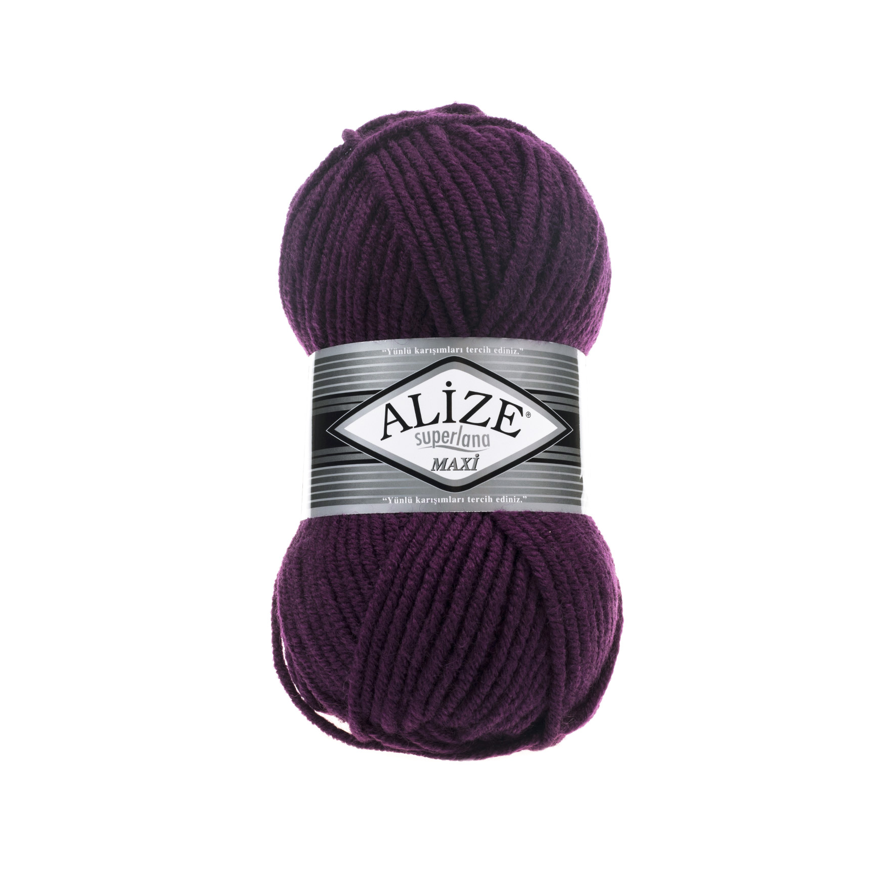 Пряжа Alize "Super Lana Maxi" (100гр) цв.111 фиолетовый