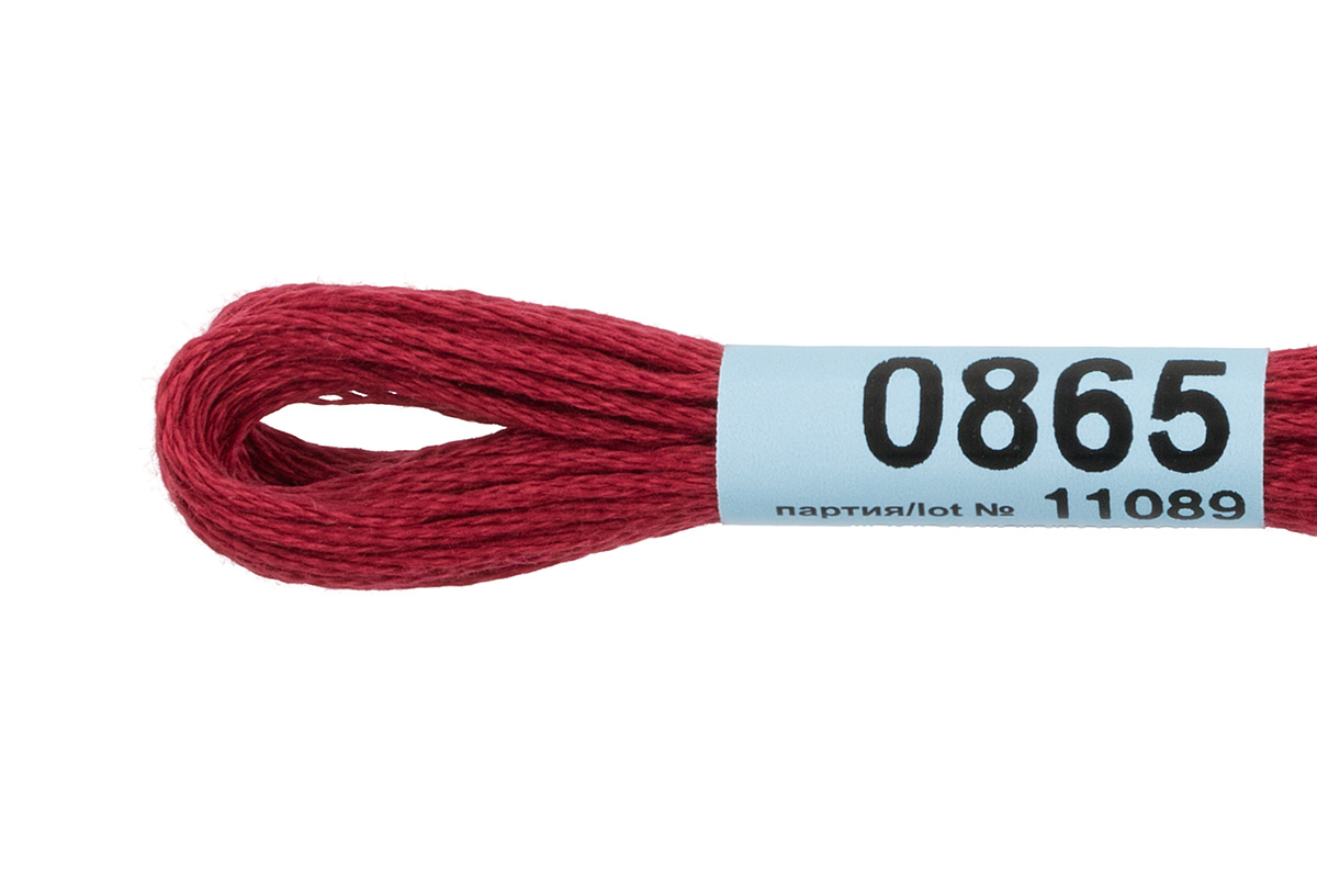 Мулине "Гамма" цв.0865  св.бордовый