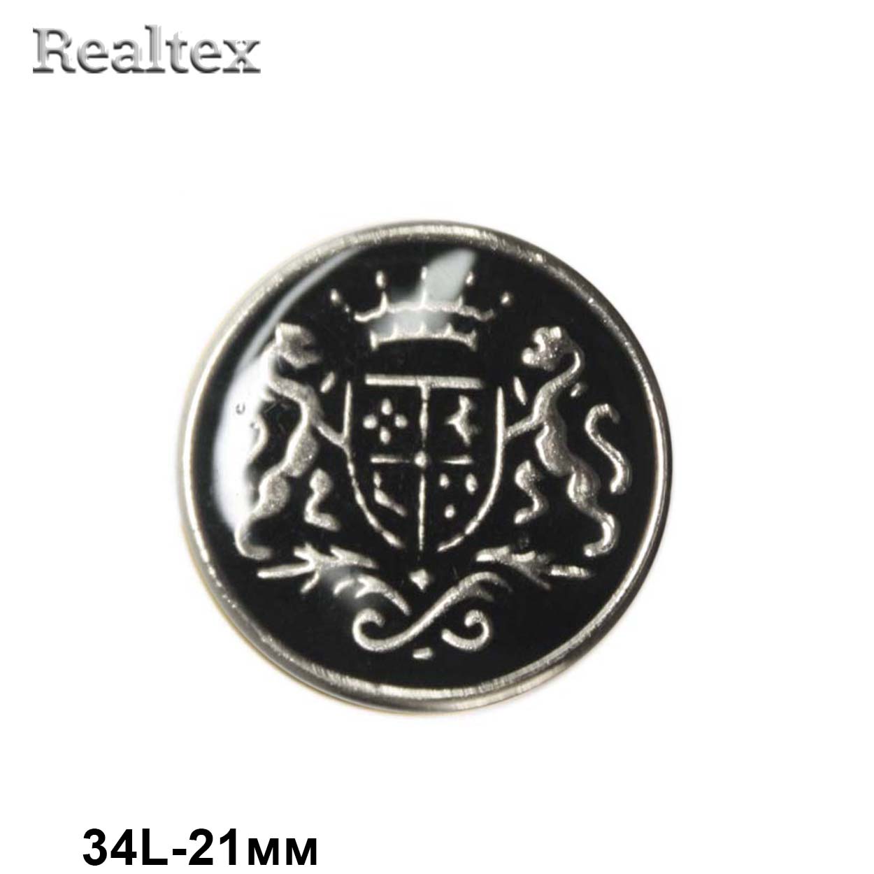 Пуговицы LA X-34 34L (36шт) цв.S/Blk