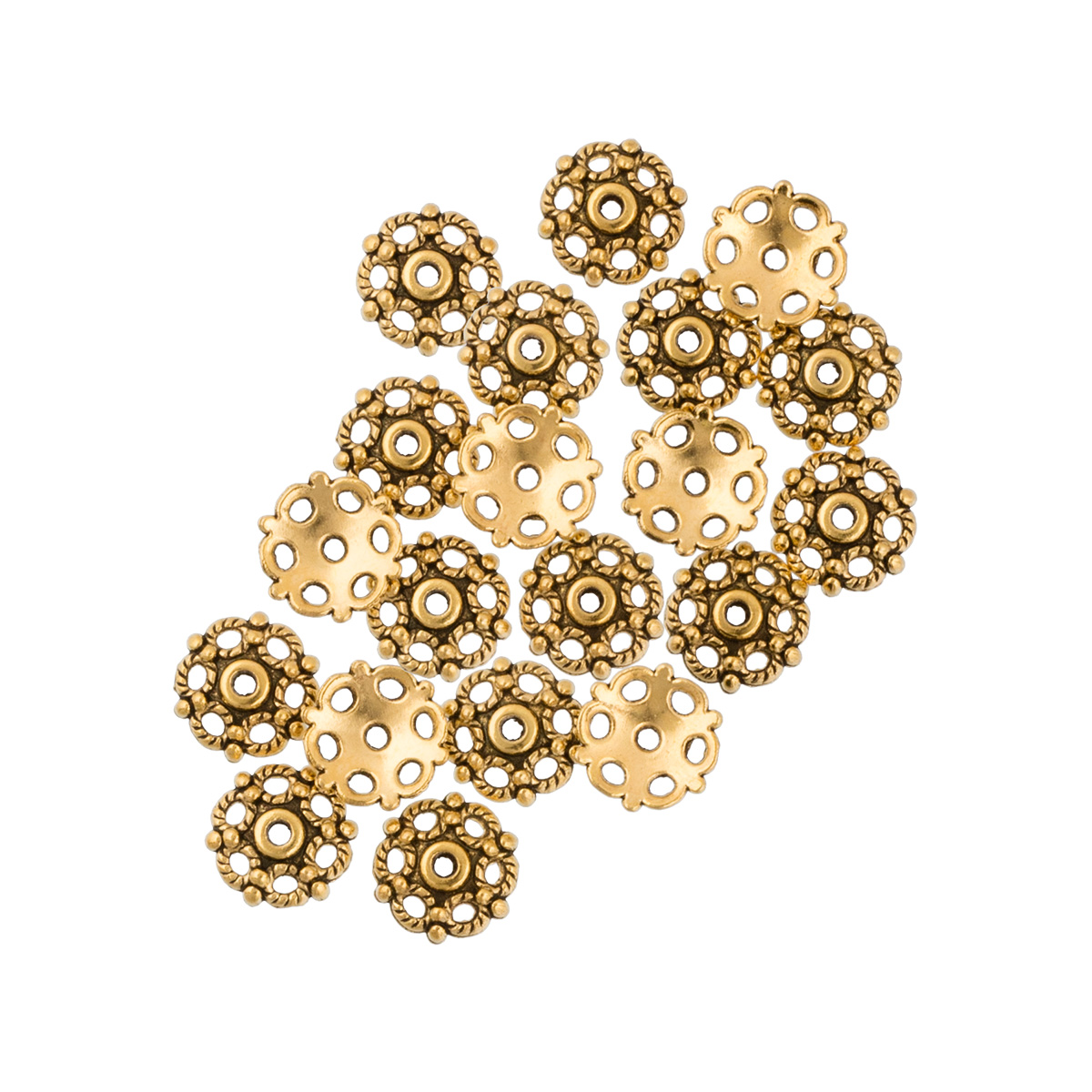 Розетка для бус "Zlatka" MFR-13 цв.02 золото