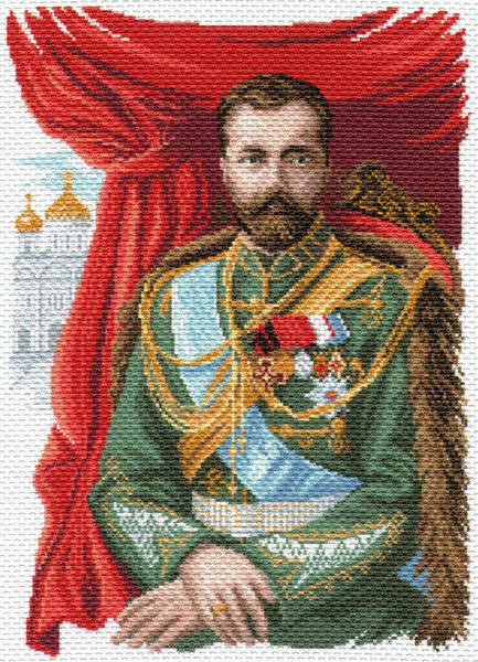 Рисунок на канве МП №1681 "Император Николай 2" 37х49см