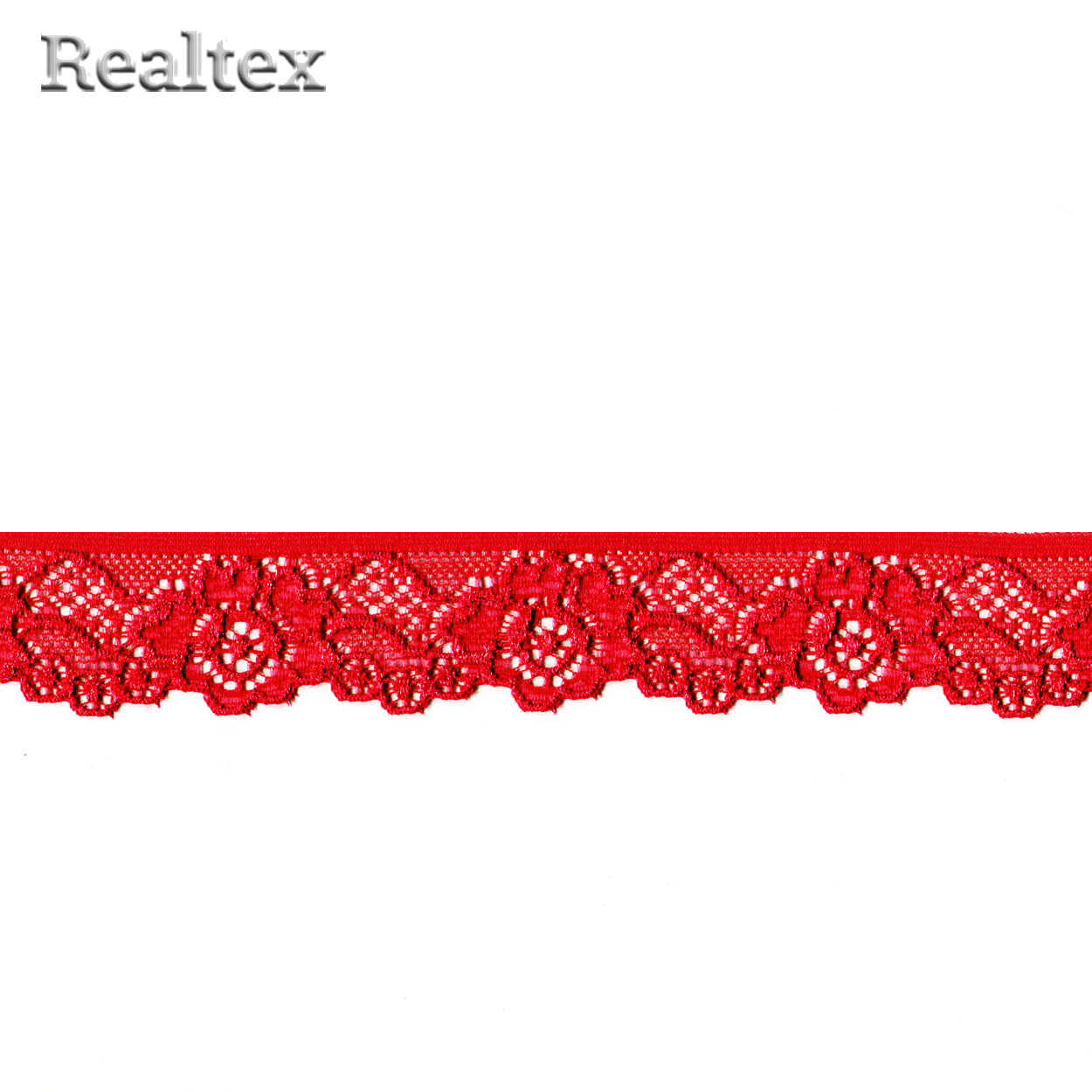 Кружево стрейч 30мм TBY L839 цв.SD163 красный
