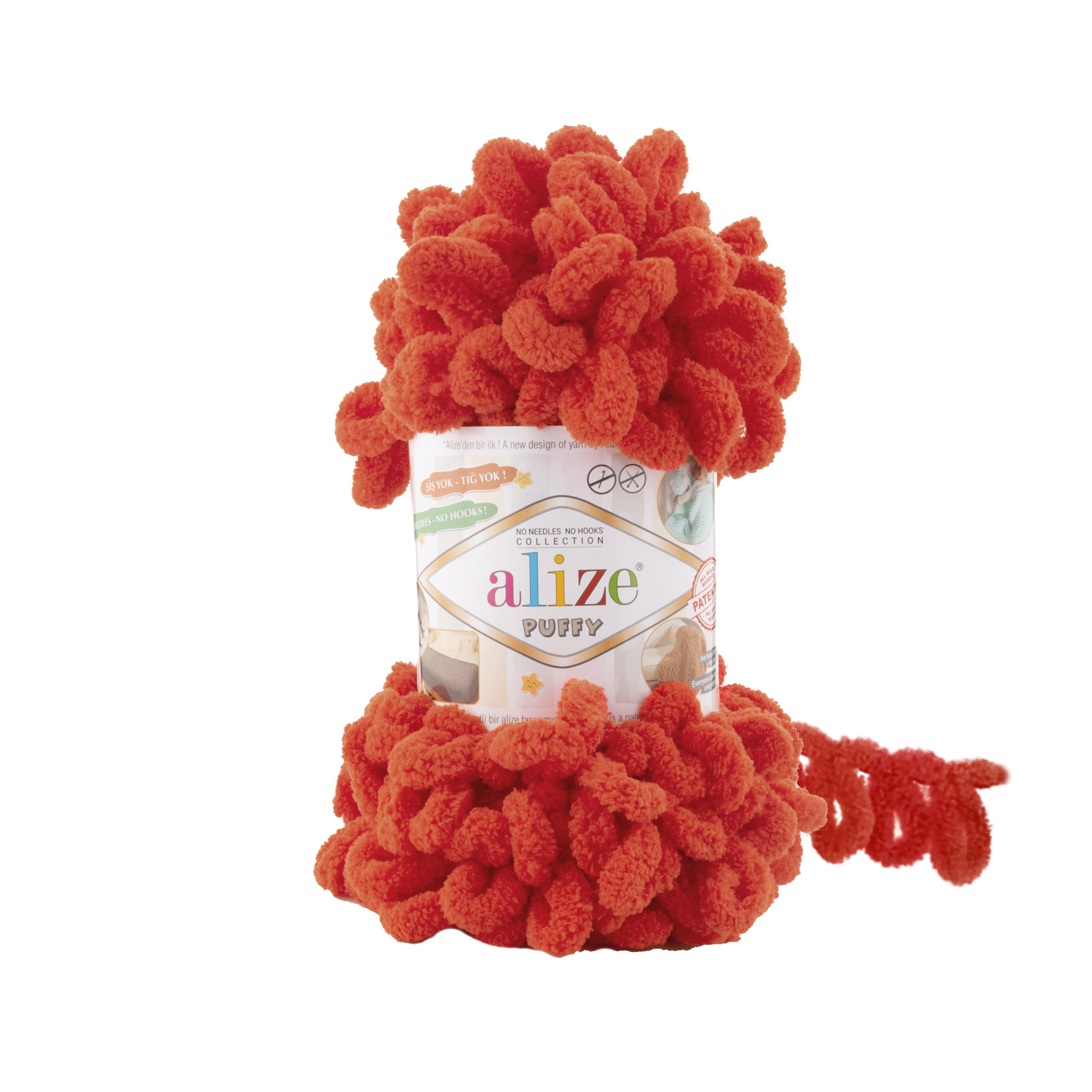Пряжа Alize "Puffy" (100гр) цв.767 гранатовый