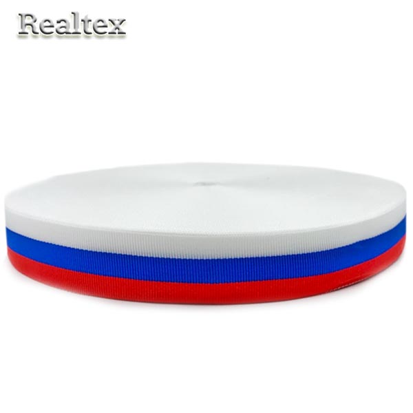 Лента "Триколор" Premium 35мм (100м)