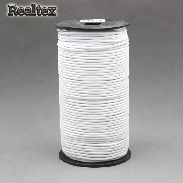 Резинка шляпная 3мм TBY (100м) цв.F101 белый