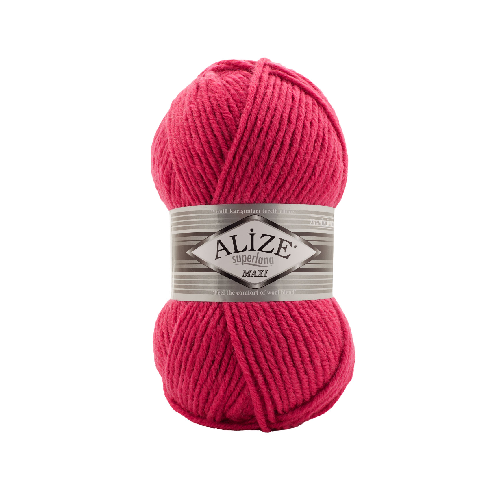 Пряжа Alize "Super Lana Maxi" (0,5кг) цв.798 бугевиллия 