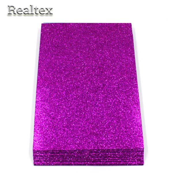 Фоамиран глиттерный Реалтекс 2мм цв.19 фиолетовый