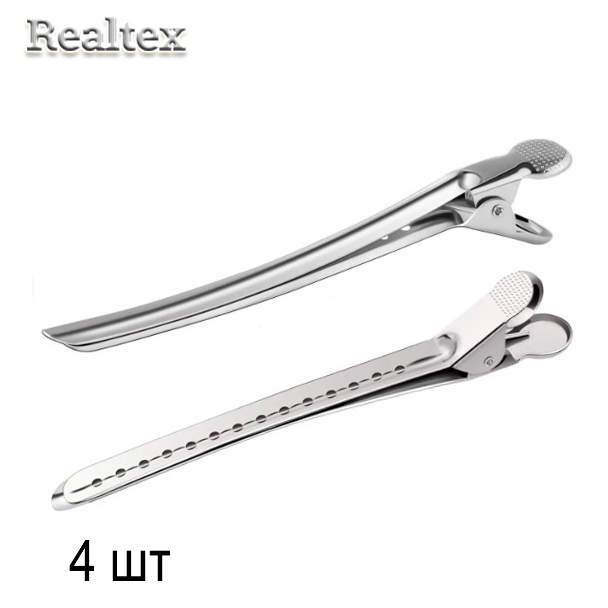 Заготовка для заколок "R" 95мм с перфорацией (4шт) цв.никель