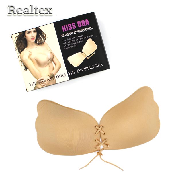 Чашечки на силиконе с шнуровкой Реалтекс R29-21 размер "C" цв.бежевый