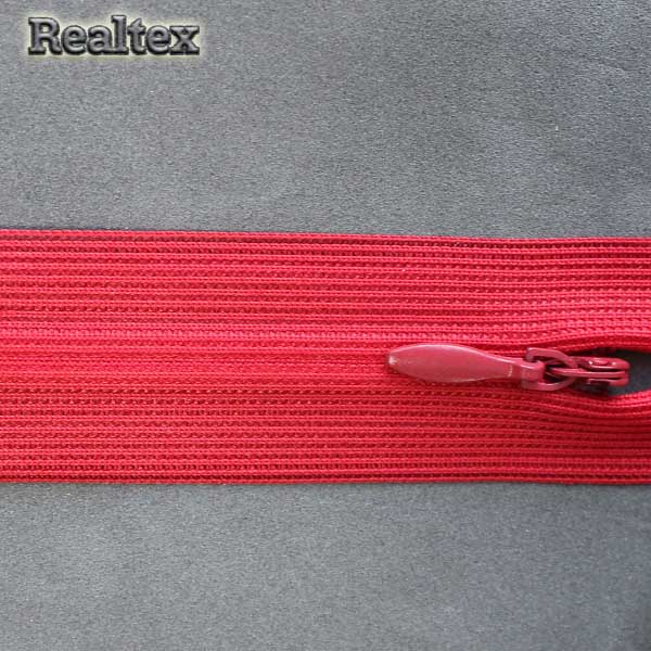  Молния потайная Т.3 50см цв.148 темно-красный