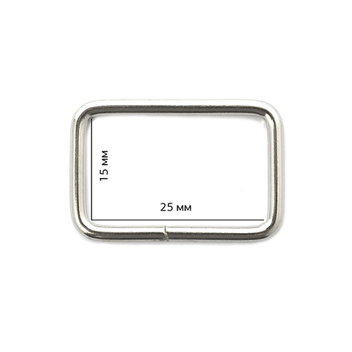 Рамка металлическая TSW 25х15х2.3мм цв.никель 