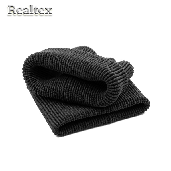 Манжет трикотажный АМ 8,5*7,5см (87%полиэфир+13%лайкра) цв.черный