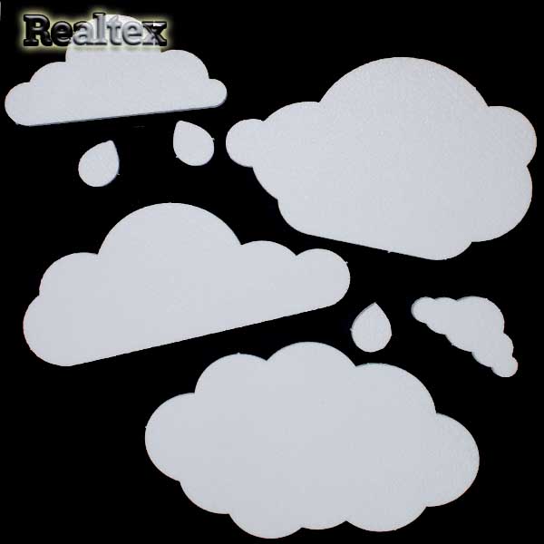 Заготовка для декорирования Облако №2 30см (пенопласт пористый)