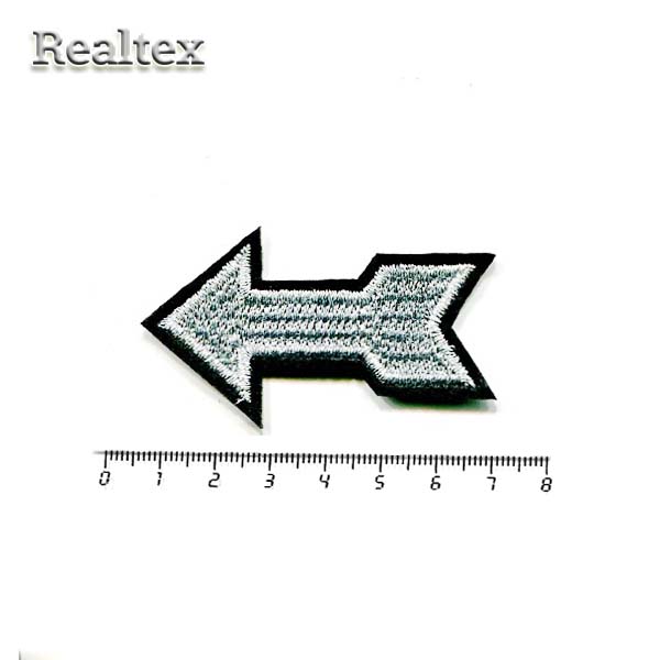 Термоаппликации Realtex S-2924 "Стрела" цв.серебро