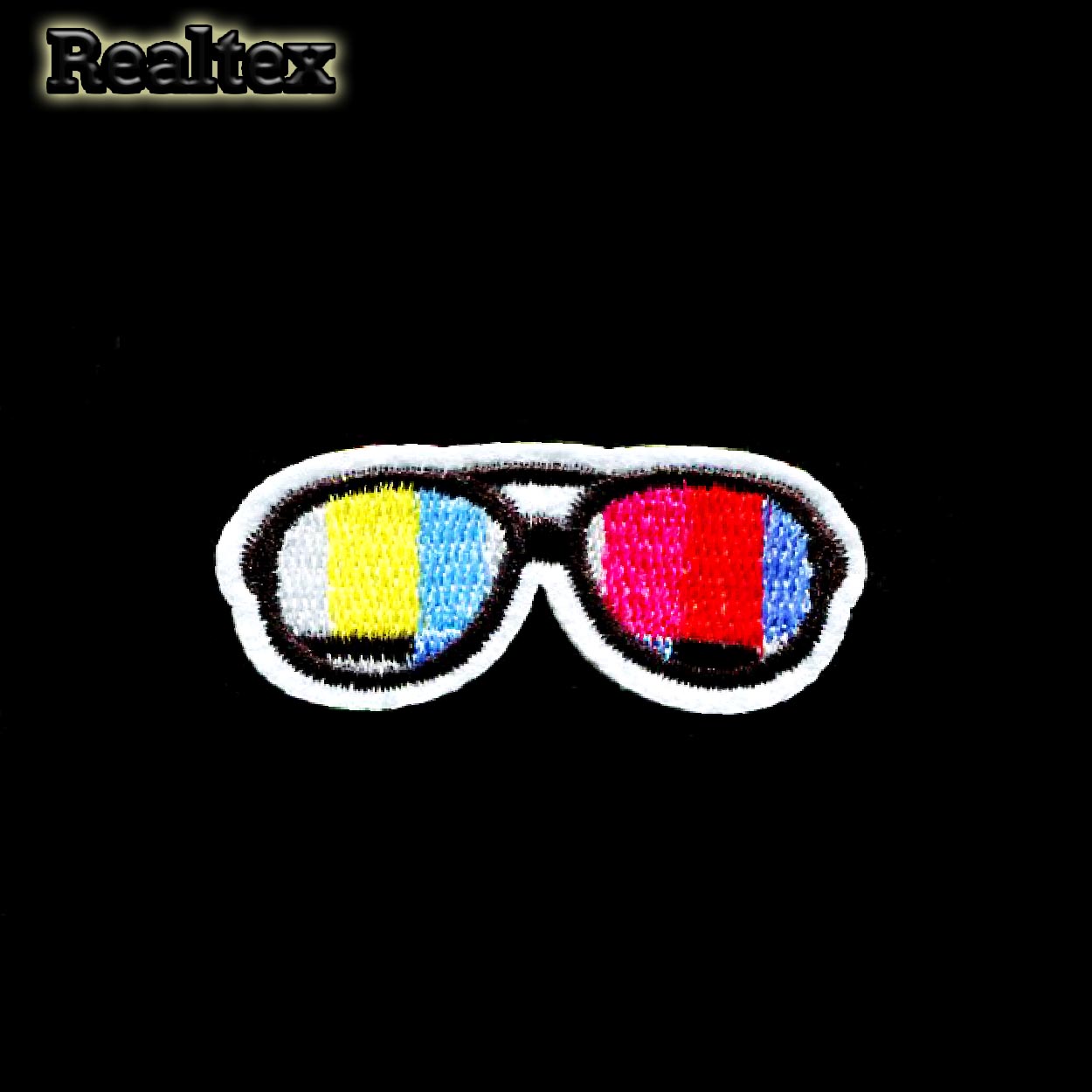  Термоаппликации Реалтекс RT-101 "Очки радуга" 