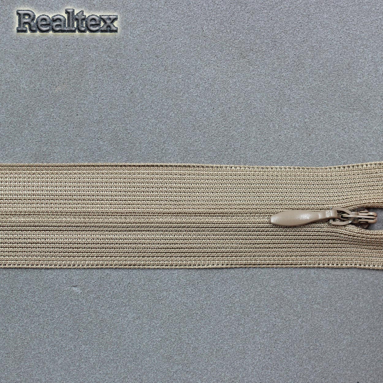 Молния потайная G-013P 20см цв.284 серо-бежевый