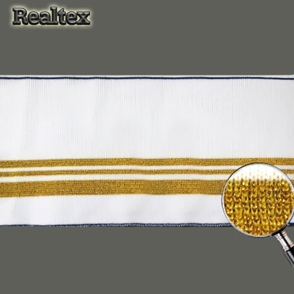 Подвяз ГД15058 13*125см цв.белый 501/золото