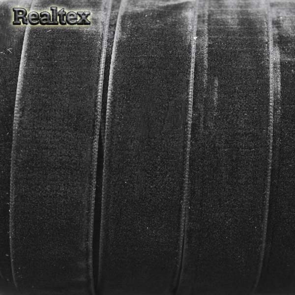 Лента бархатная УТ 20мм цв.8611 черный