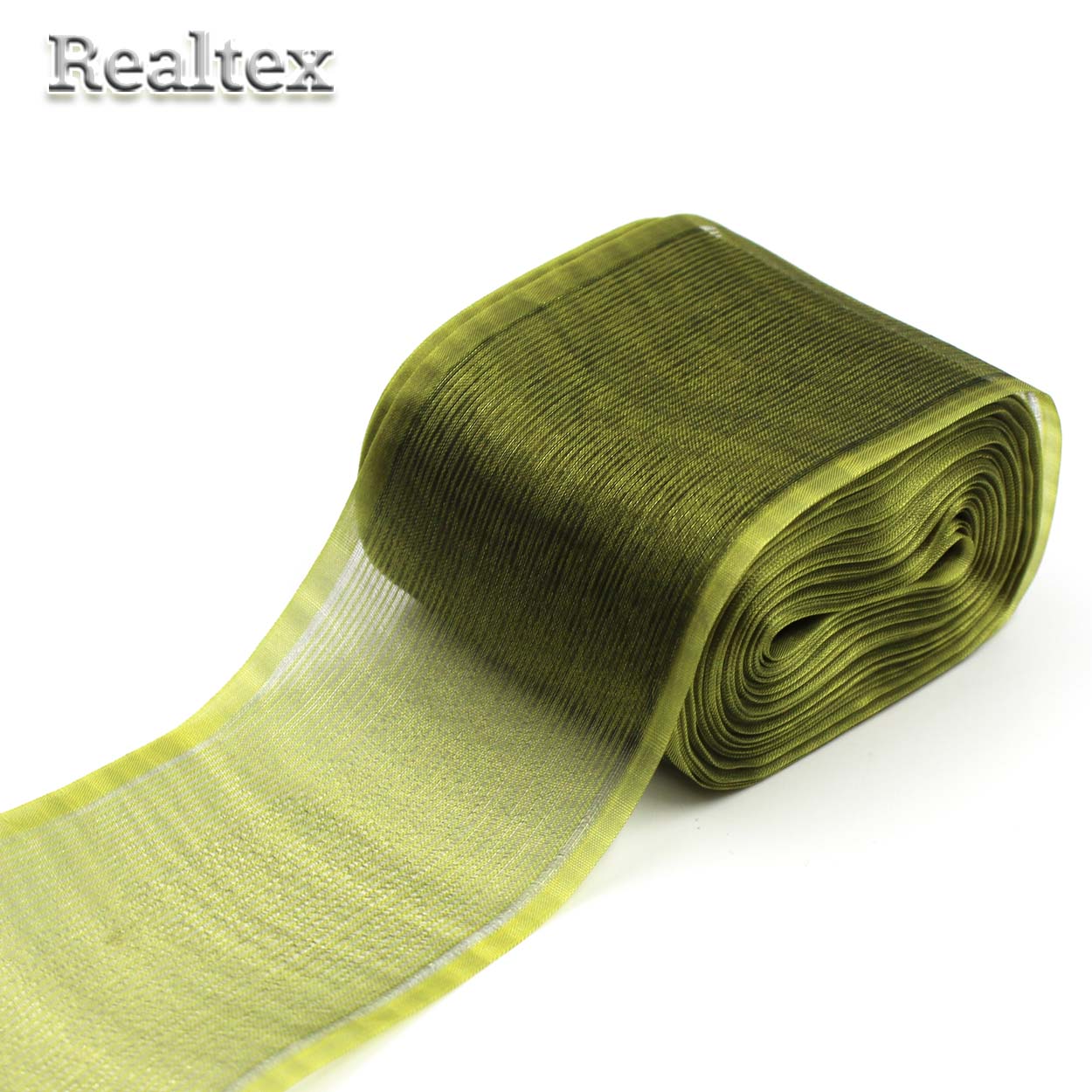 Лента капроновая 75мм с3501г17 цв.оливковый