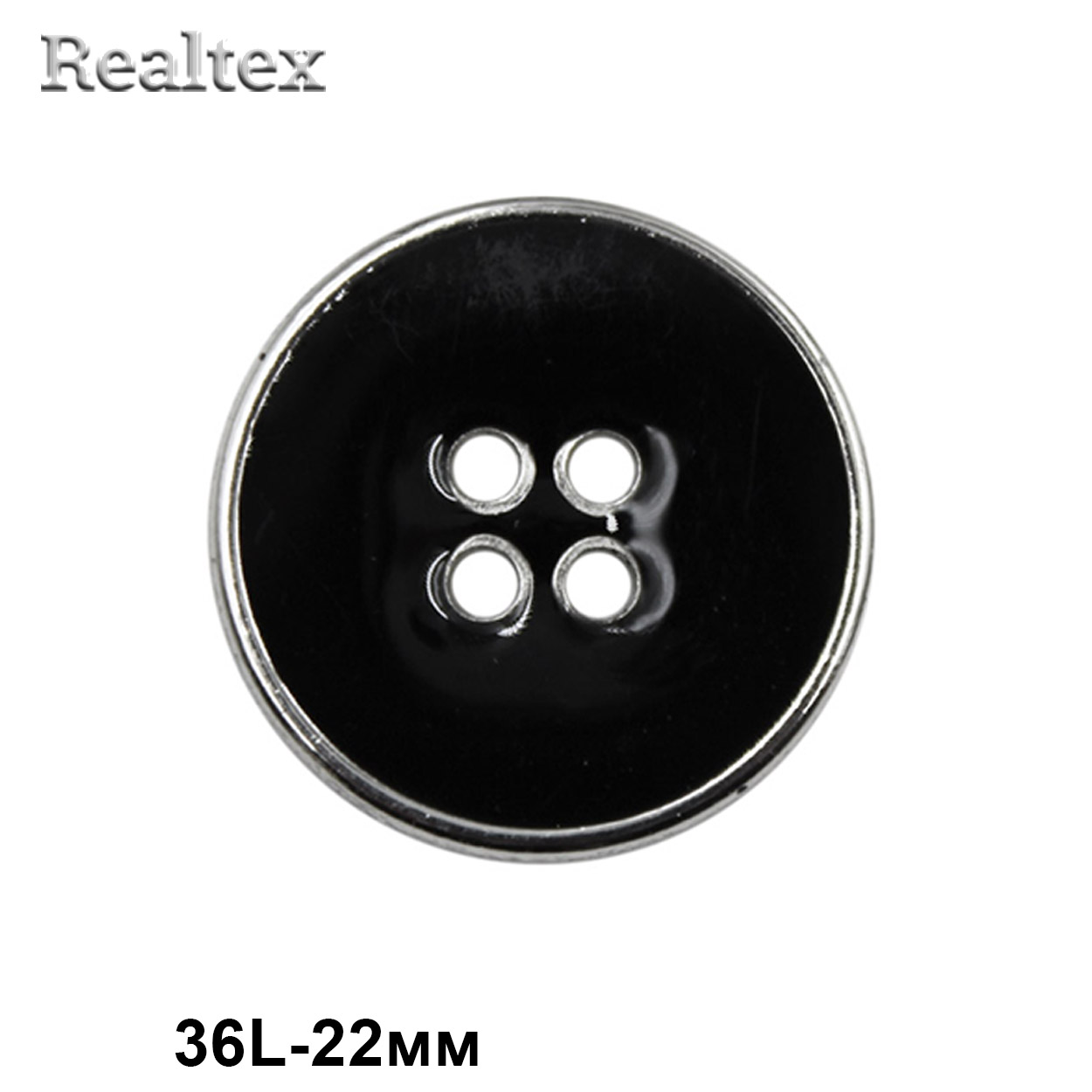 Пуговицы RB z-93 36L (12шт) цв.Black/S