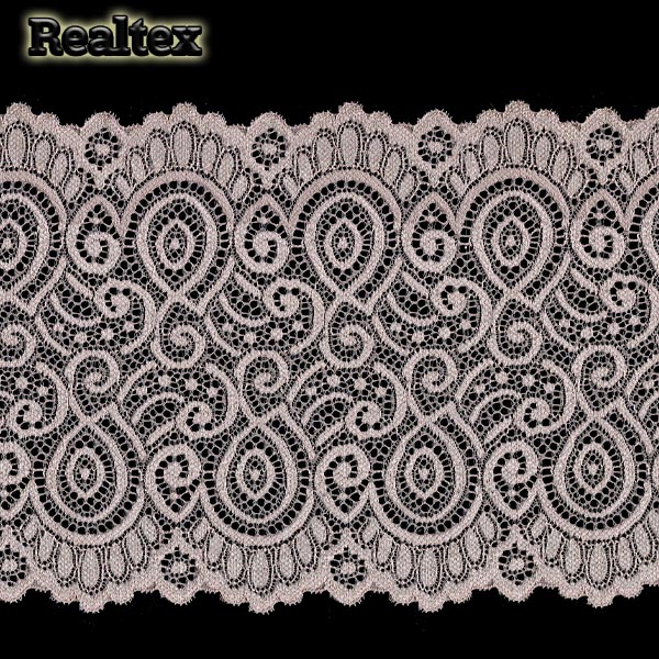 Кружево стрейч 180мм TBY L1351 цв.010 капучино