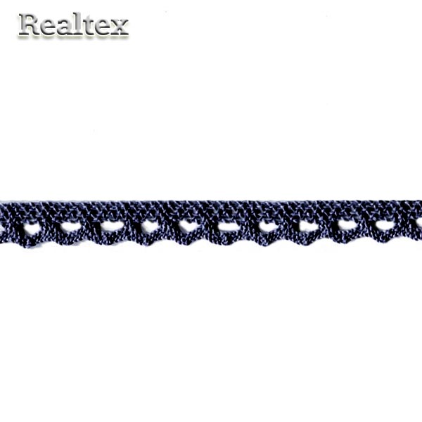 Кружево вязаное  10мм 10.01.075 цв.24 т.синий