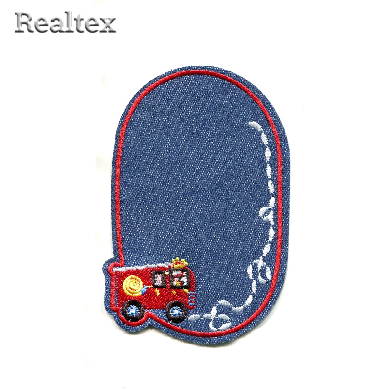 Термоаппликации джинсовые Realtex RT-305 "Пожарная машина"  