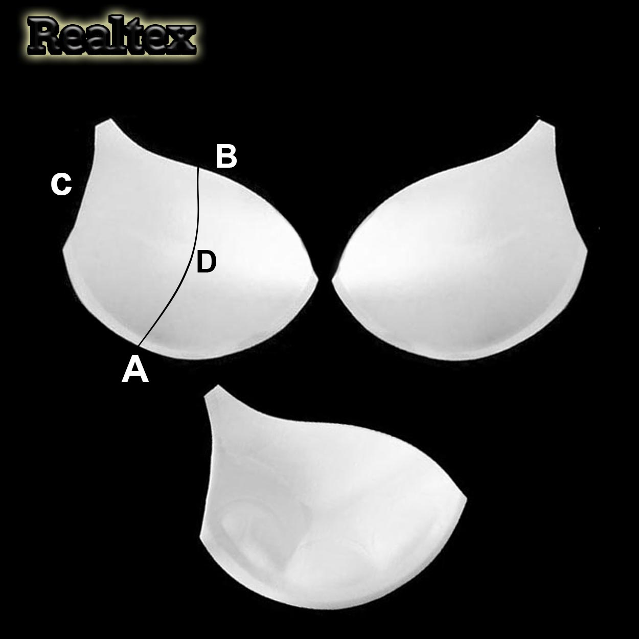 Чашечки Реалтекс R9-1 размер №90 PUSH UP цв.белый