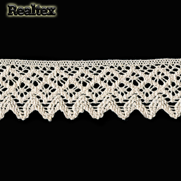 Кружево вязаное 50мм TBY 1003 (10м) цв.02 натуральный